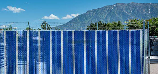 Fence with slats